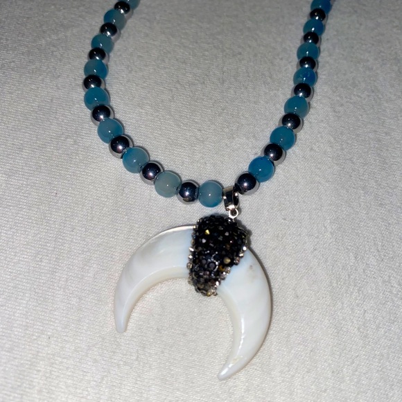 Jewelry - Blue and silver charm necklace